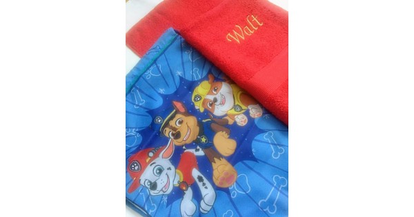 Set de serviettes (rouge) de natation Paw Patrol